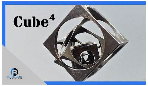 Würfel im Würfel drehen auf einer Drehmaschine // lathe cube in cube