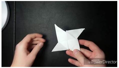 WurfsternNinjastern Origami DIY Anleitung Ninjastern Wurfstern aus