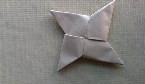 Wie falte ich einen coolen Origami Papier Wurfstern | Ninja Shuriken