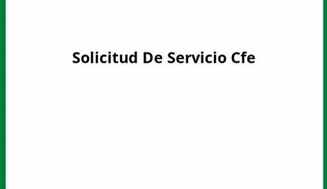 111210 Solicitud de Conexión CFE | Vatio | Ingenieria Eléctrica | Free