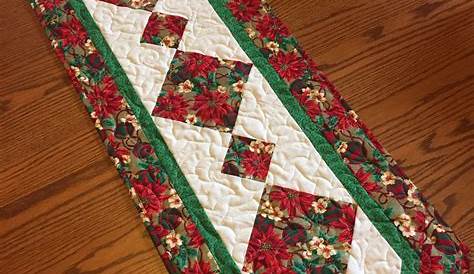 Beginner Quilted Christmas Table Runner Patterns Free Easy