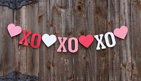 Xoxo Valentine Decor Love Wooden Day