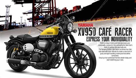 Yamaha XV950 Cafe Racer now available in yellow - Autofreaks.com