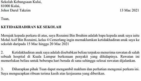 Contoh Surat Rasmi Notis Berhenti Kerja Sebulan - Hontoh