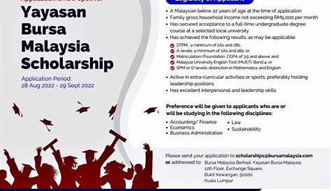 Biasiswa Yayasan Bursa Malaysia Scholarship