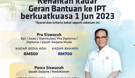 Khas untuk anak Pahang: Permohonan Geran Bantuan Pelajar Ke IPT