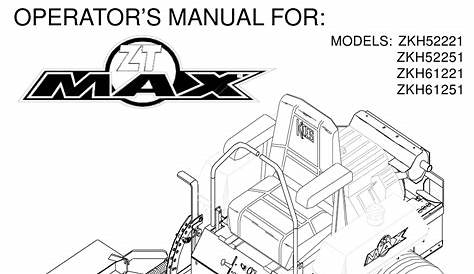 Yazoo Kees Zt Max 61 Parts Manual
