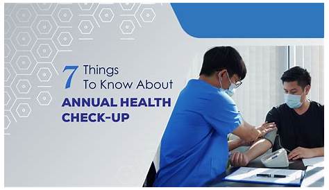 Annual Health Checkup | Health check, Checkup, Annual physical exam