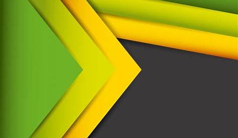Green Yellow Abstract Design Vector, Geomatrice Abstract Green Yellow