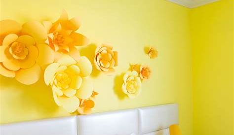 Yellow Wall Decor For Bedroom