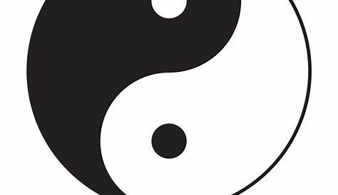 Yin Yang.Black and White Ying and Yang Icon Illustration.. Stock Vector