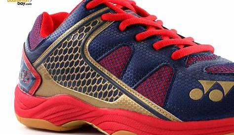 Yonex All England 15 Blue Red Badminton Shoes In-Court With Tru Cushion