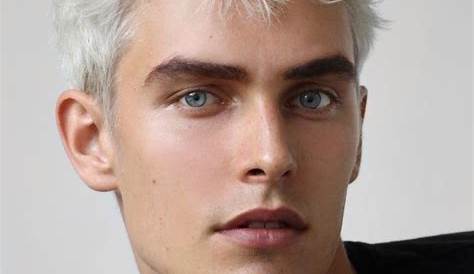 25 Wavy Hairstyles Men | White hair men, Boy with white hair, White