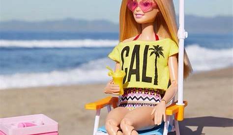 Z Gallerie Barbie Summer Picture Nib2013rare & Life In The Dreamhouse 2pack Set Beach