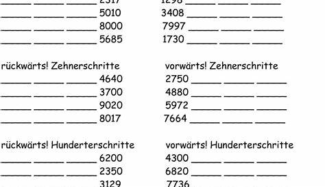 Zahlen bis 10000: Deutsch DAF Arbeitsblätter pdf & doc