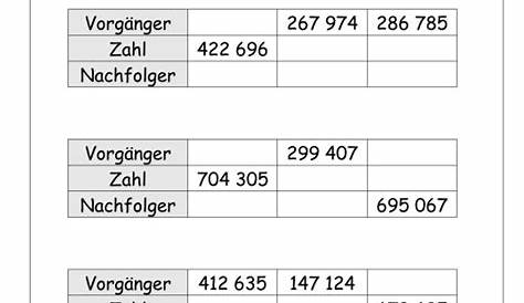 Grundschule Unterrichtsmaterial Mathematik Zahlenraum bis 1.000.000