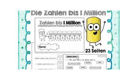 Übungsheft - Orientierung Zahlenraum 1 Million #edukilights22