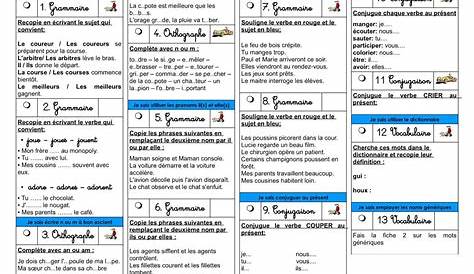 Plans de Travail CE1 - Zaubette | Ce1, Autonomie ce1, Travail