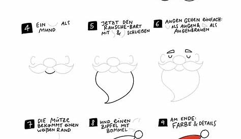 Wie zeichnet man einen Weihnachtsmann? Zeichnen für Kinder | Easy
