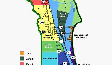 Brevard County Fl Zip Code Map United States Map