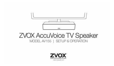 zvox av155 keeps turning off