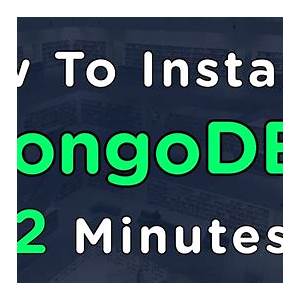 Configuring MongoDB after installation