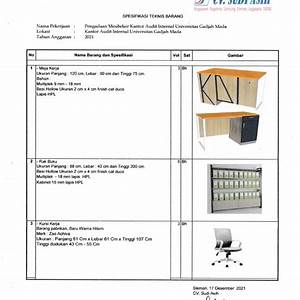 spesifikasi teknis produk