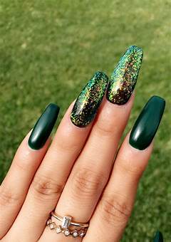 Acrylic Nail Designs Green: Trending Nail Art For 2023