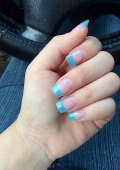 Blue French Tip Acrylic Nails: A Trendy Nail Art Design In 2023