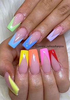 Colored Nail Tips Acrylic In 2023