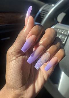 Long Purple Acrylic Nails: The Latest Trend In Nail Art