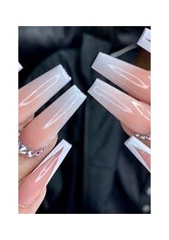 Nude And White Acrylic Nails: A Timeless Trend In 2023