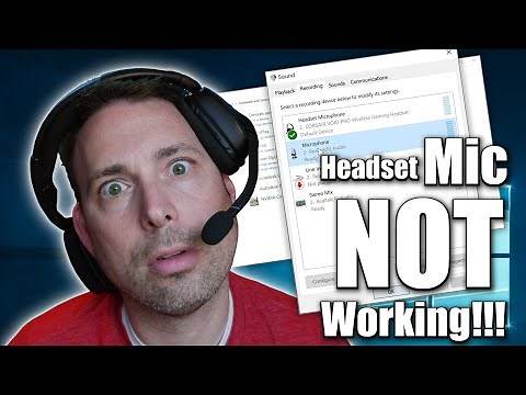 Why isn't My Headset Mic Working & How do I Fix it? - Windows & Software Settings