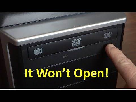 CD or DVD Drive Drawer Won't Open - How to Fix