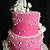 24th birthday cake pink ideas de media plancha