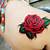 3D Red Rose Tattoo