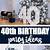 40th birthday party decoration ideas for him