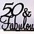50 and fabulous cake topper ideas