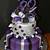 50th birthday purple cake ideas