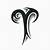 Aries Tribal Symbol Tattoo