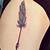 Arrow With Feather Tattoo