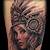 Aztec Woman Tattoo