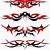 Black And Red Tribal Tattoos