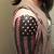 Black And White American Flag Tattoo Designs