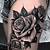 Black Gray Rose Tattoos