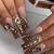 Bold and Beautiful: Enhance Your Style with Dark Brown Nail Art!