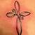 Cancer Ribbon And Cross Tattoo