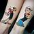 Cartoon Couple Tattoos