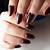 Chic and Captivating: Dark Burgundy Nail Inspiration for a Trendy Manicure