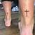 Cross On Ankle Tattoo